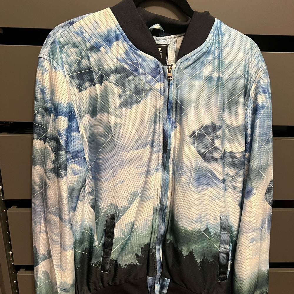 Men's Blue Cloud bomber Jacket